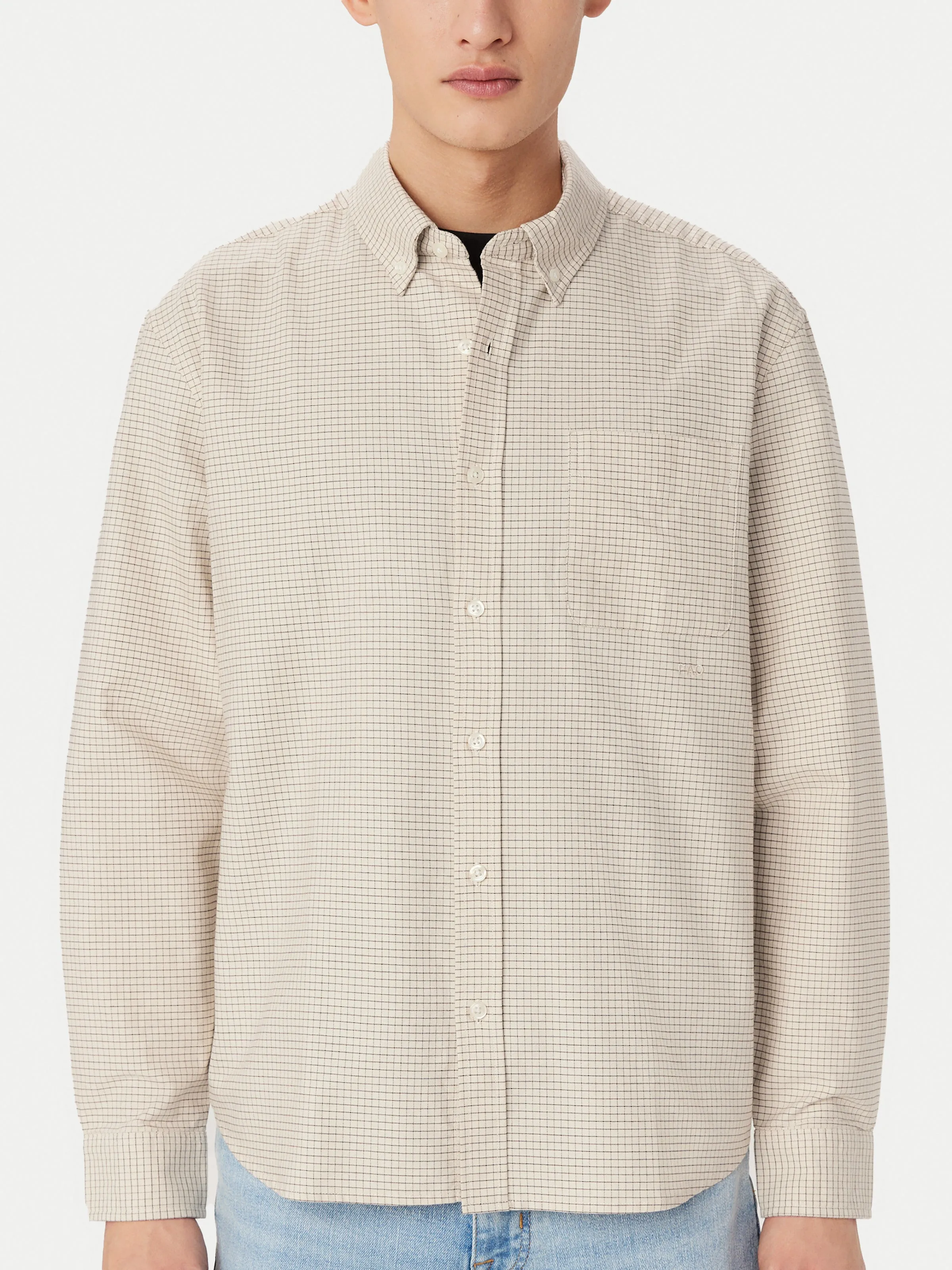 The Jasper Boxy Oxford Shirt in Oatmeal