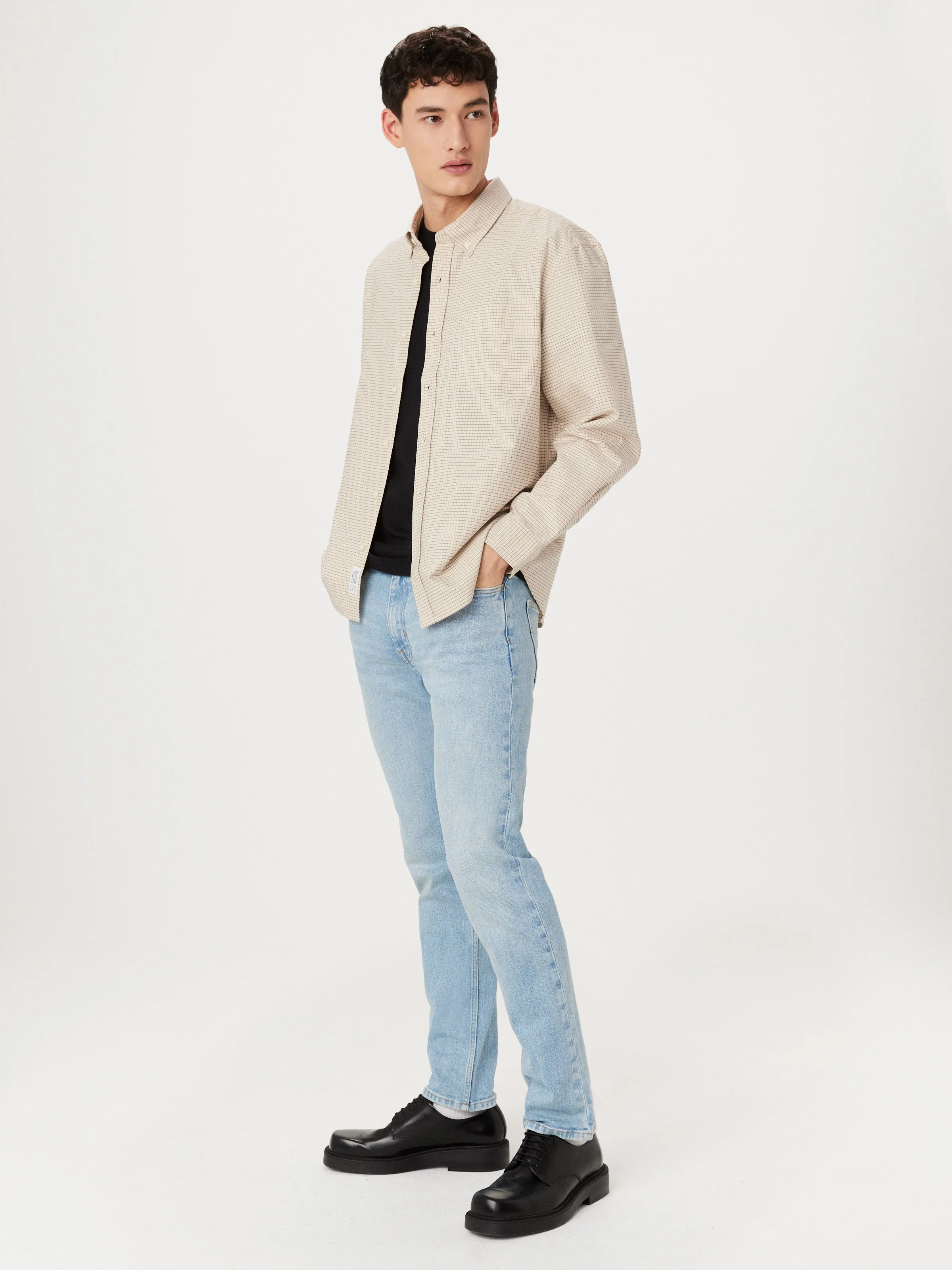 The Jasper Boxy Oxford Shirt in Oatmeal