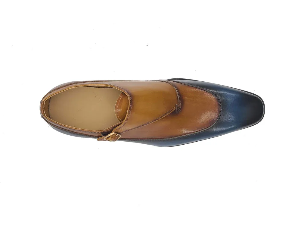 Tri-Tone Single Monk Strap Slip-on