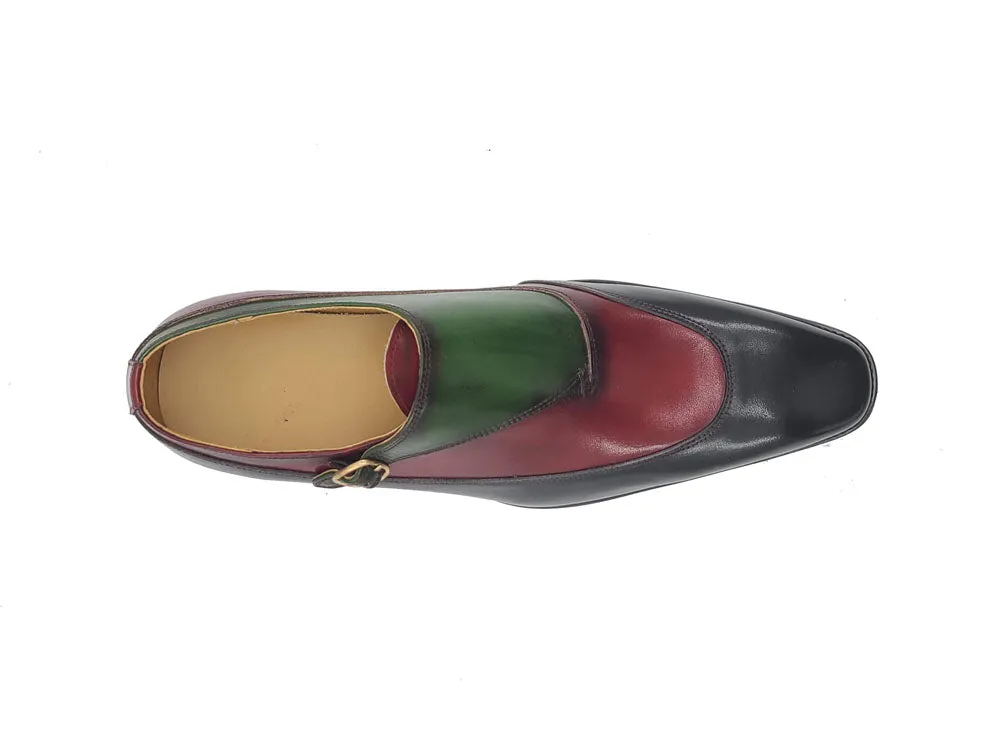 Tri-Tone Single Monk Strap Slip-on