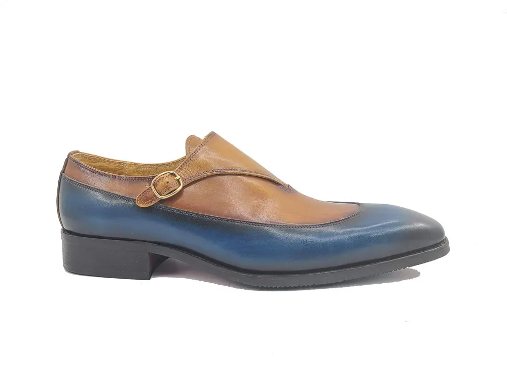 Tri-Tone Single Monk Strap Slip-on