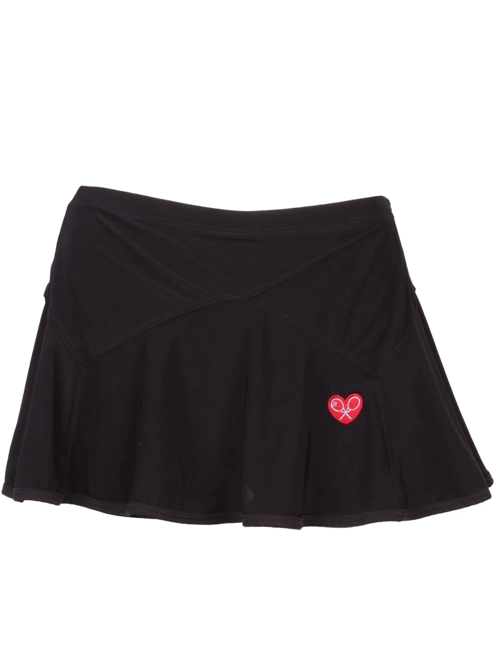 Triangle Black Skirt with Black Trim