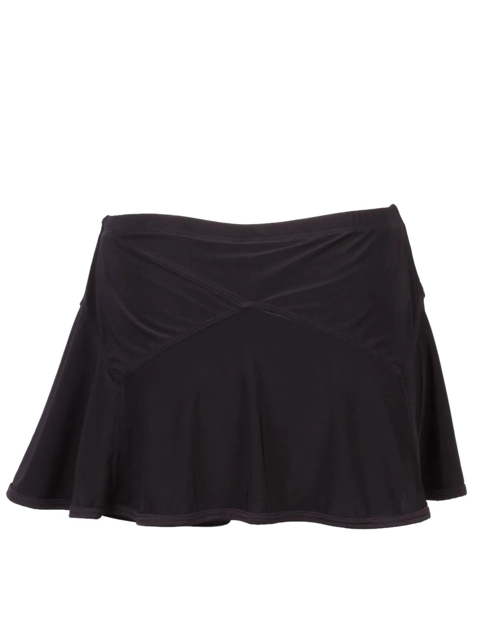 Triangle Black Skirt with Black Trim