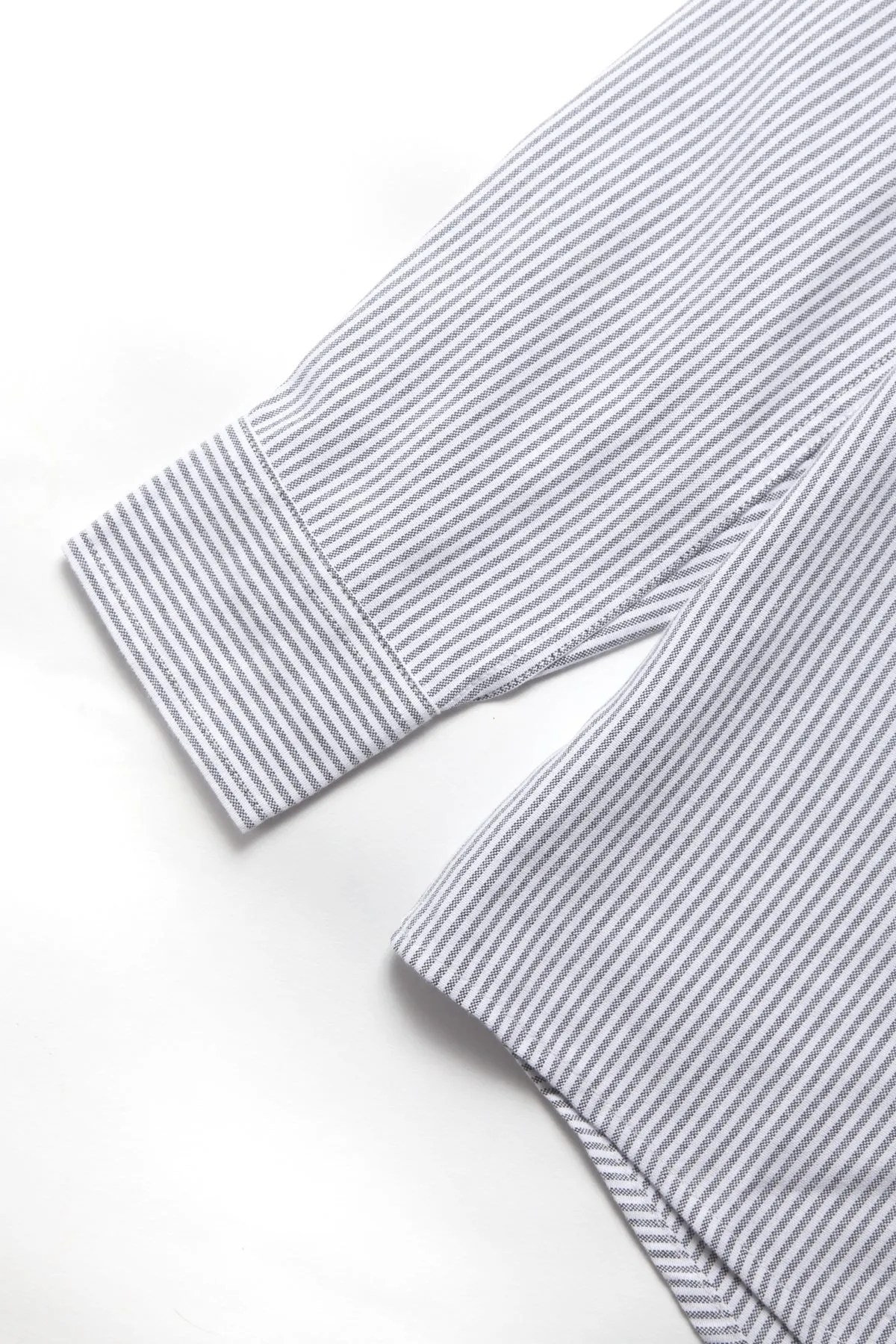 TRS - Striped Oxford Shirt - Grey