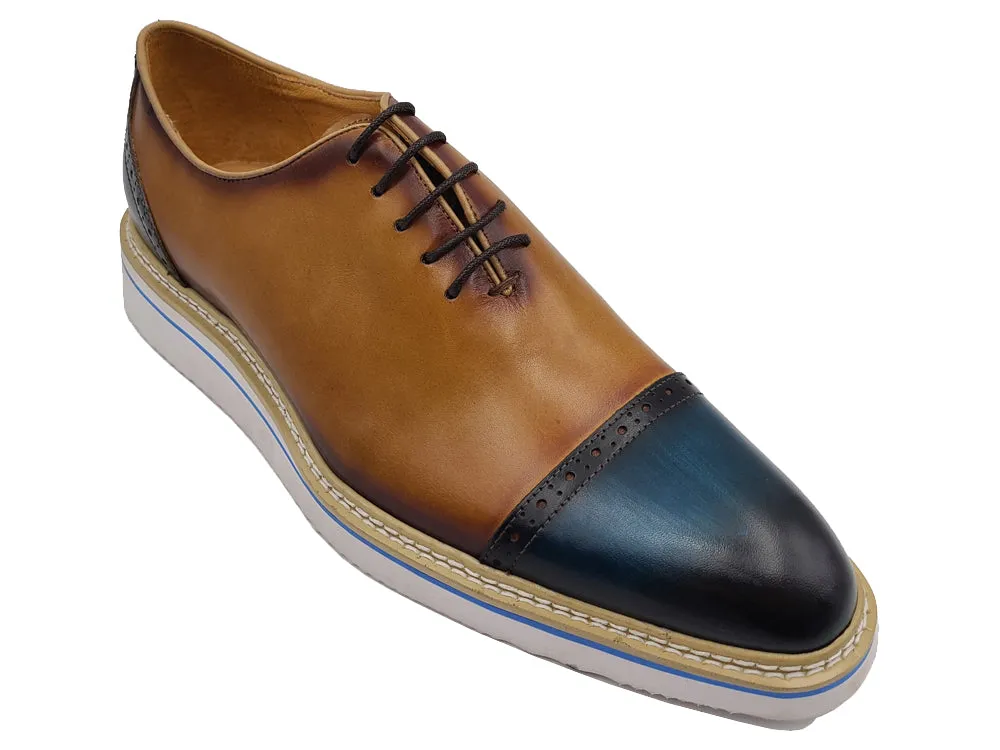 Two Tone Cap toe Calfskin Oxford