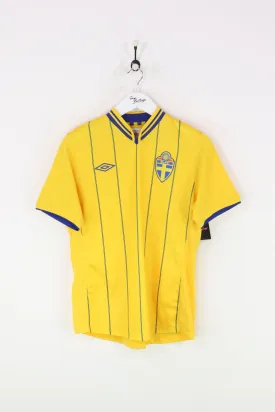 Umbro Sweden Football Shirt Yellow Medium