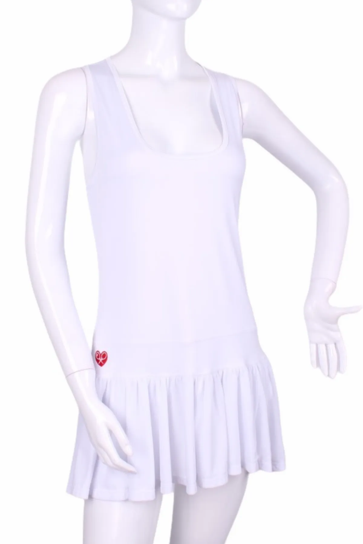 V1 White Sandra Dee Court To Cocktails Tennis Dress