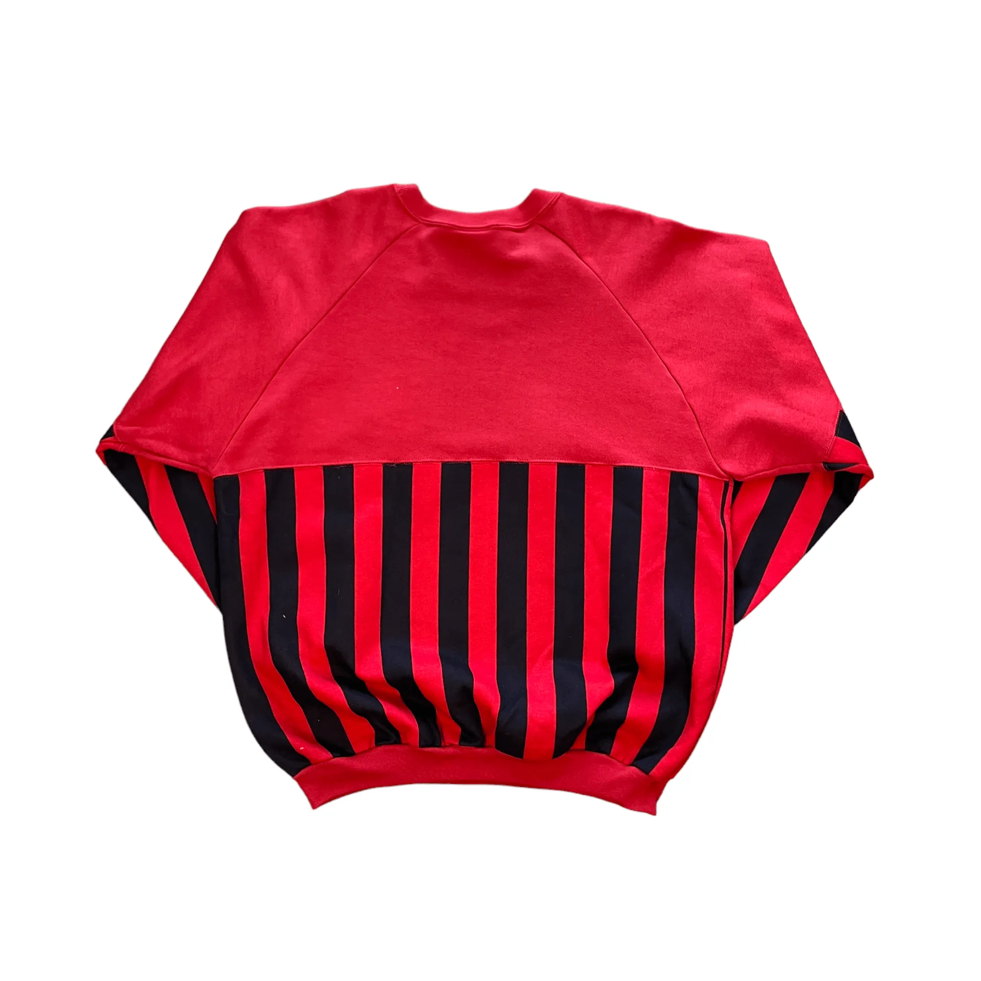 Vintage 90s Red   Black AC Milan Sweatshirt - Large