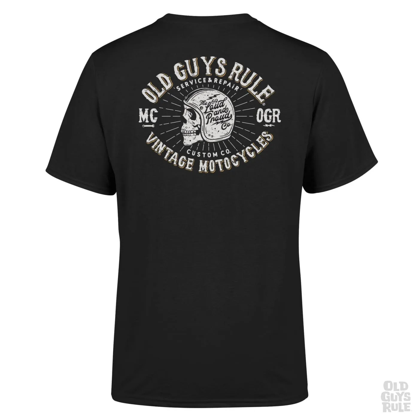 'Vintage Motorcycles III' T-Shirt - Black