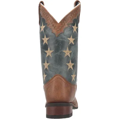 WOMENS LAREDO 11" TAN/DENIM W/ STUDS AND STARS: 5897